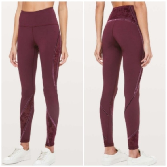 Lululemon Wunder Under High Rise Flocked 28'' SZ 6 - Picture 1 of 8